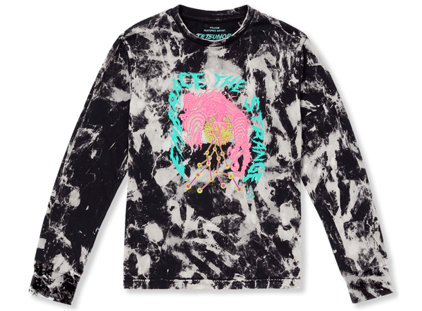 Volcom FA Tetsunori LS Tee Black White - L/12år 