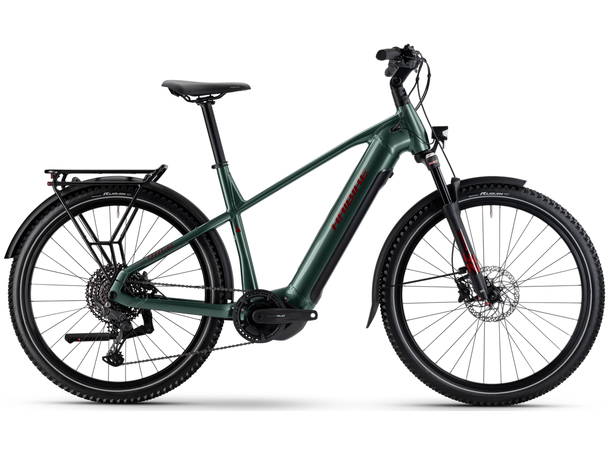 Haibike Trekking 5 herre M 27.5'',Olive/Red,YS2S,720Wh 