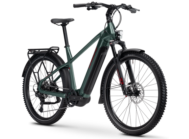 Haibike Trekking 5 herre M 27.5'',Olive/Red,YS2S,720Wh 