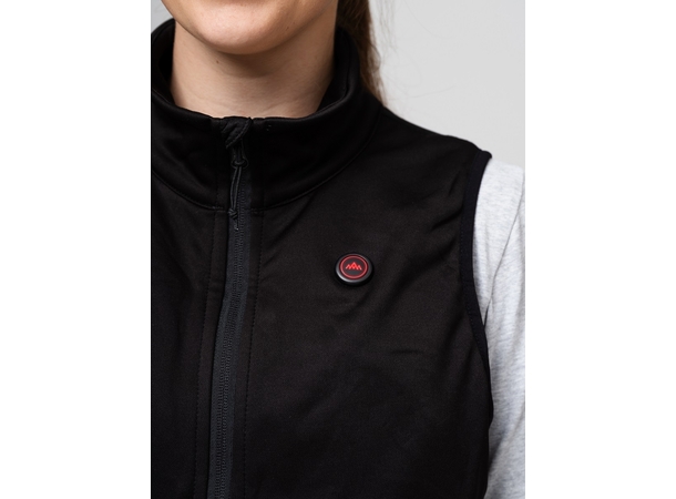 HeatX Heated Fleece Vest Womens M Black 