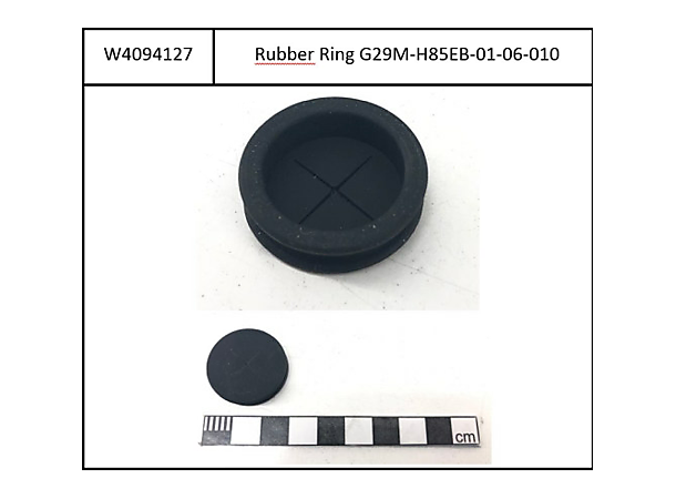 Lock rubber for Intube lock cylinder black, for eCRP Type1&2 