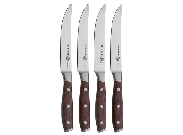Messermeister Avanta Pakkawood 4-piece Fine Edge Steak Knife Set 