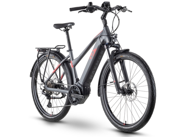 Raymon TourRay E 6.0 mix XS 27,5", anthrazit/red/black, PW-ST 630Wh 
