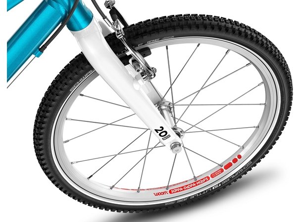 Woom Go 4 20" Metallic Blue 7,8kg, 6-8 år, 115-130cm 