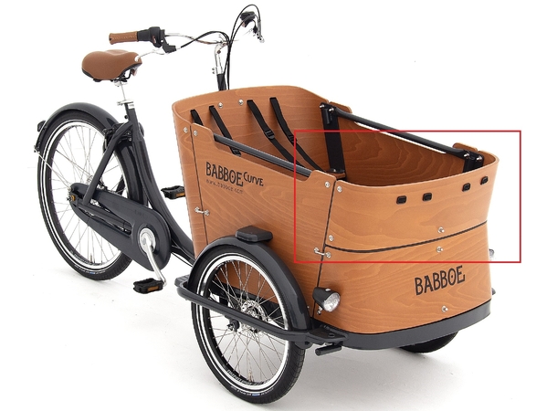 Babboe Curve Wood Panel Front Panel Top - Wood 