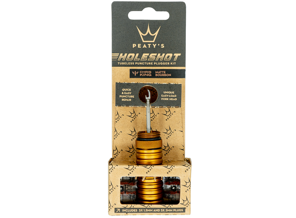 Peaty's Holeshot Tubeless Punc. Plug Kit Bourbon 