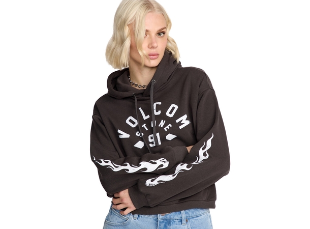 Volcom 1991 Mini Hoodie Vintage Black - L 