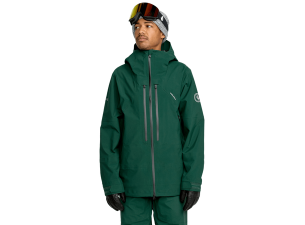 Volcom Anyox Guide Gore Pro Shell Jkt Black Green - L 