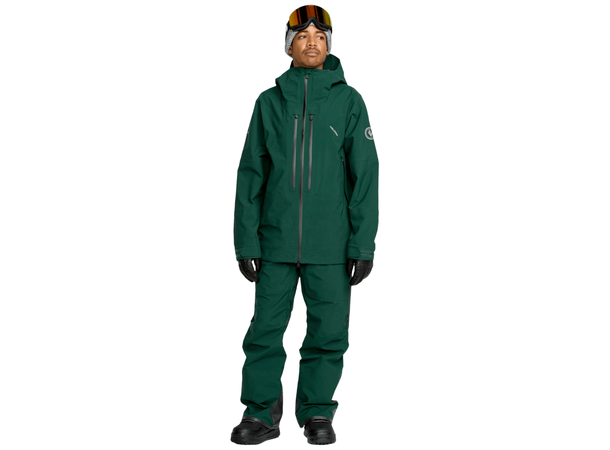 Volcom Anyox Guide Gore Pro Shell Jkt Black Green - L 