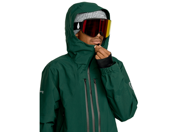 Volcom Anyox Guide Gore Pro Shell Jkt Black Green - L 