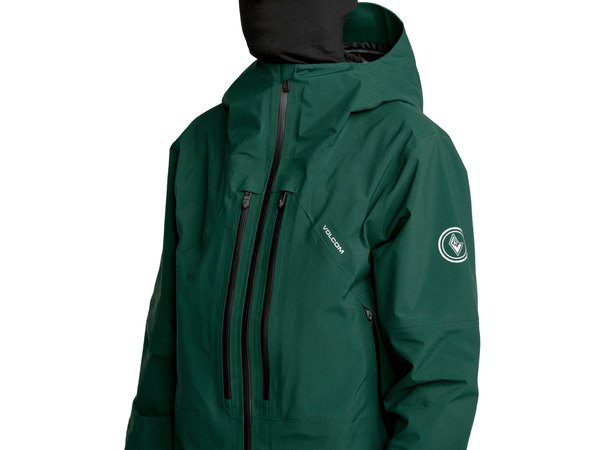 Volcom Anyox Guide Gore Pro Shell Jkt Black Green - L 