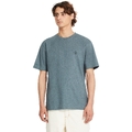 Volcom Circle Blanks Heathered SS Tee Dark Slate - L