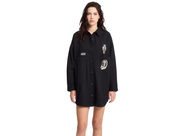 Volcom FA Vaderetro Dress Black - L 