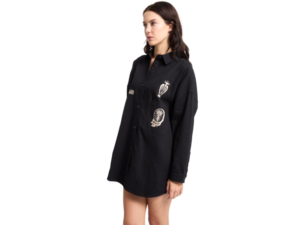 Volcom FA Vaderetro Dress Black - L 