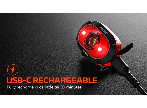 Nebo Mycro 450 Headlamp Red 