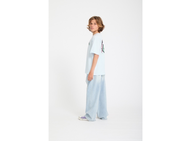 Volcom Aura Basic SS Tee Light Blue Acid - L/12år 