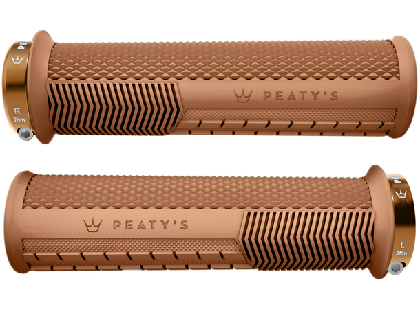 Peaty's Monarch Grip Knurl Thick - Gum 