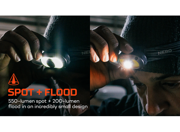 Nebo Mycro 550+ Headlamp Black 