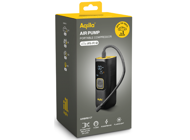 Aqiila Airbird C7 Compressor + Powerbank 