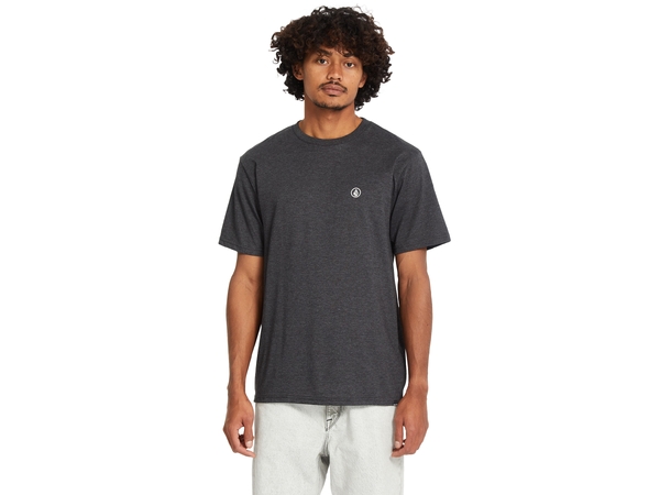 Volcom Circle Blanks HTH SS Tee Heather Black - L 