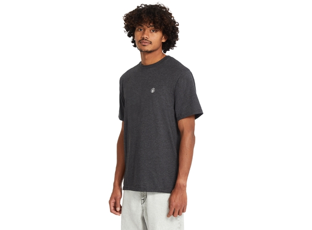 Volcom Circle Blanks HTH SS Tee Heather Black - L 