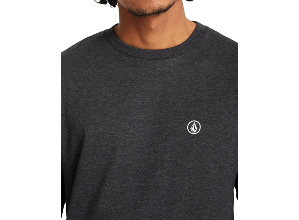 Volcom Circle Blanks HTH SS Tee Heather Black - L 