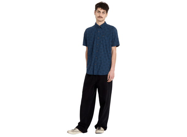 Volcom Scaler Stone Woven SS Midnight Blue - L 