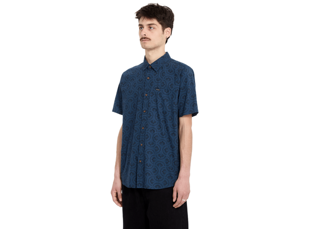 Volcom Scaler Stone Woven SS Midnight Blue - L 