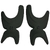Nitro Power Shell Tongue, Stiff, 1 pair Black - L 