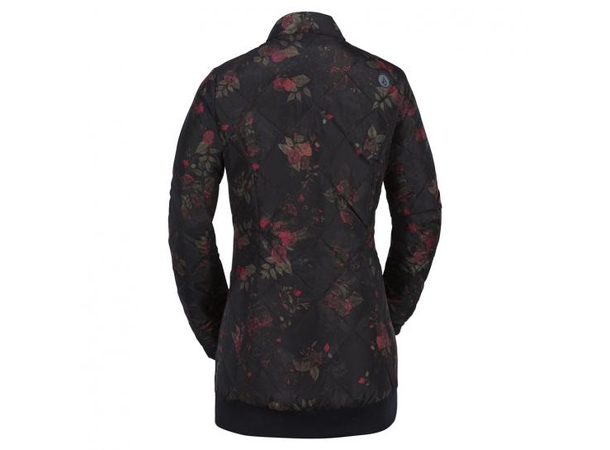 Volcom Casco Down Puff Jkt Black Floral Print - S 