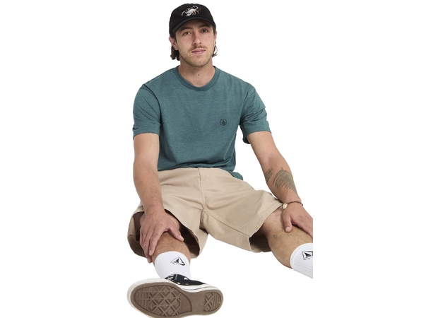 Volcom Circle Blanks HTH SS Tee Rifle Green - L 