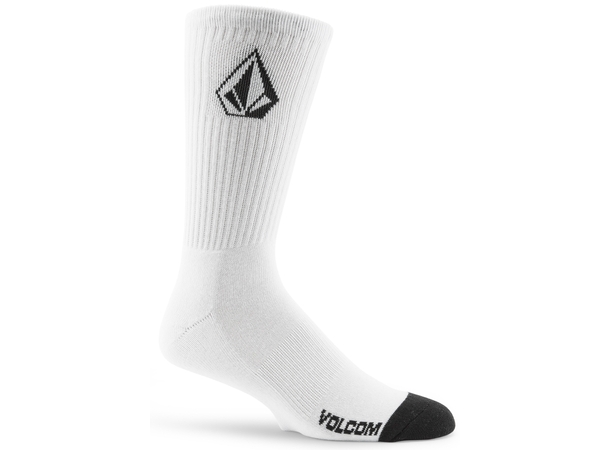 Volcom Full Stone Sock 3Pk White - One Size 