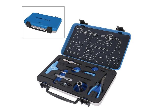 FLYON Verktøykoffert/tool kit 8 deler 