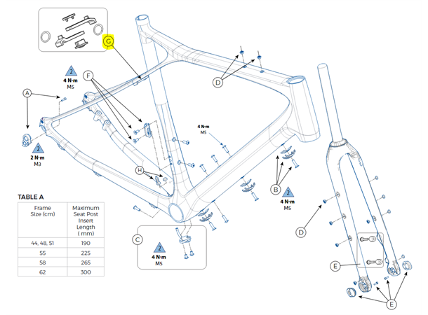 GT Grade Crb skjermfeste bak 2020-> 