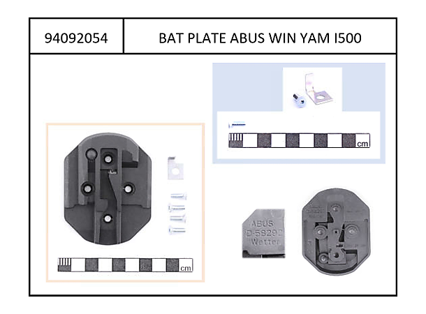 Yamaha låseplate 400/500Wh Batteri Kort 