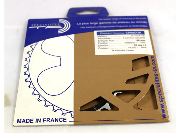 Krankdrev 4-bolt for Shimano 28T TA Chainrings 8/9-delt 