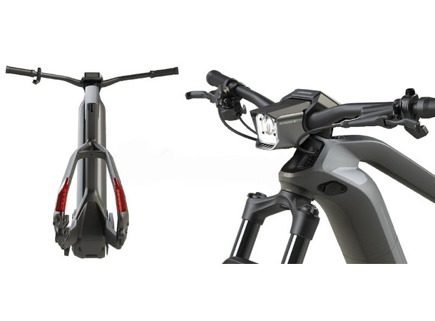 Lykt foran Haibike Skybeamer 5000 Flyon Exclusively for Flyon 