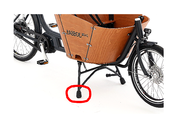 Babboe gummiknott støtte 