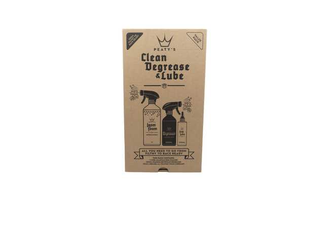 Peaty's Clean Degrease Lube Starter Pack Wash/Degrease/All Weather Lube 