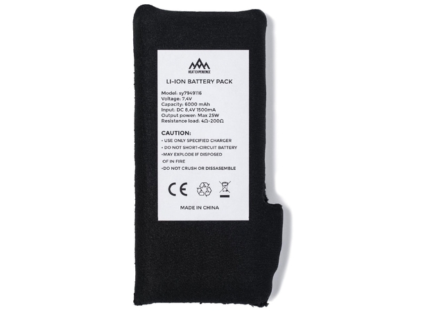 HeatX Battery 6000mAh for garments 
