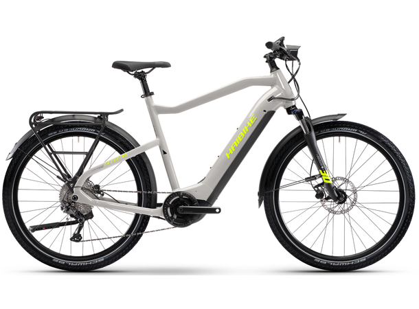 Haibike Trekking 6 herre S 27.5", YSTS i630Wh, Grey/Yellow 