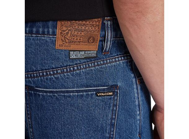 Volcom Billow Denim Short Oliver Mid Blue - 36 