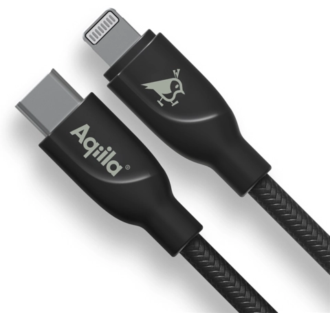 Aqiila Braided USB-C/Lighting 2.0 60W 1m Charging cable