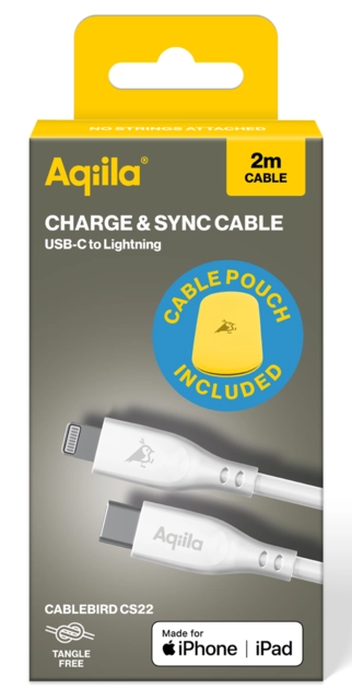 Aqiila Silicon USB-C/Lightni. 2.0 60W 2m Charging cable 