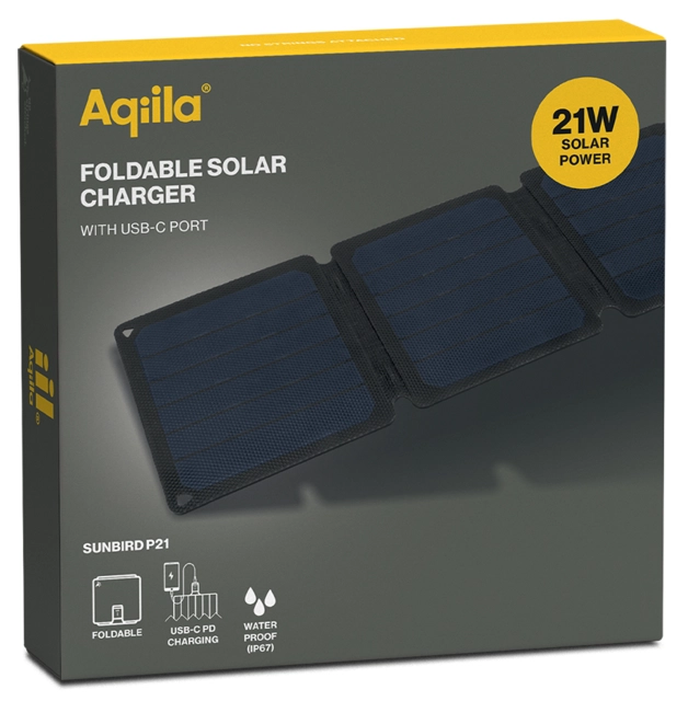 Aqiila Sunbird P21 21W Solar charger 