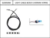 Bosch light cable f. front light 1400mm, Bosch starting 2012