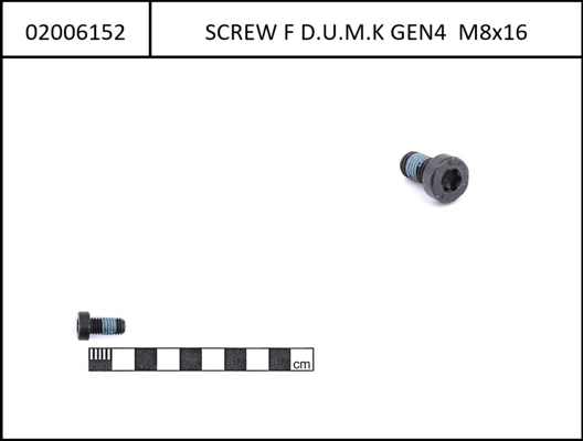 Bosch Screw for motor f. Gen4, M8x16, cylinder head with Torx 