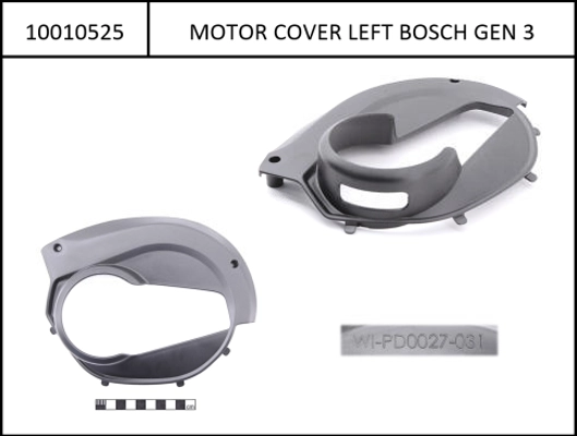 Motor Cover left Bosch Gen3 for eCRP Type 1, Bosch i400/500Wh 