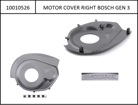 Motor Cover right Bosch Gen3 for eCRP Type 1, Bosch i400/500Wh 