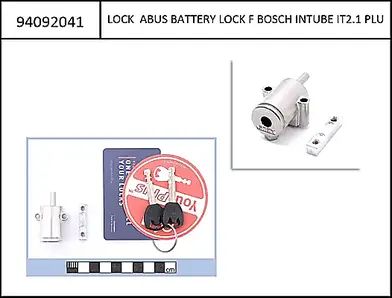 Abus lock cylinder Bosch Intube Slim pin